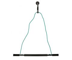 CanDo overdoor pulley with bar and tubing, medium, green