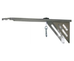 Overhead pulley section for CanDo wall railing