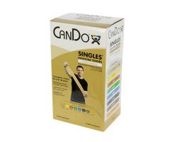 CanDo exercise band, 5-foot Singles, 30-piece dispenser, tan