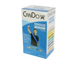 CanDo exercise band, 5-foot Singles, 30-piece dispenser, blue