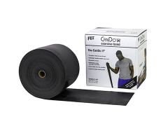 CanDo exercise band, black, 50 yard dispenser