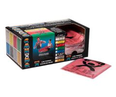 CanDo exercise band, light, red, 48" strip, 40 each