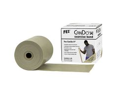 CanDo exercise band, tan, 25 yard dispenser