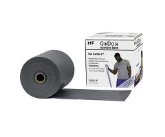 CanDo exercise band, silver, 25 yard dispenser