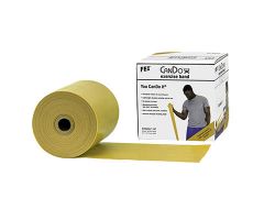 CanDo exercise band, gold, 25 yard dispenser