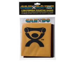 CanDo exercise band PEP pack, difficult, (black, silver, gold)