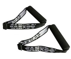 CanDo handle with adjustable webbing for band/tubing, 1 pair
