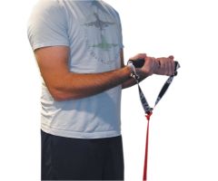 CanDo sports handle w/adjustable webbing for band/tubing, 1 each