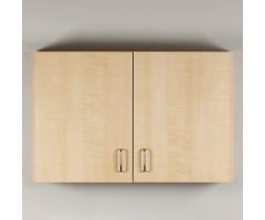 CABINET, WALL 2DOOR W/SILVER IRE HANDLES
