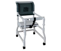 Walker PVC w/Ht Adj Arms & Seat-Standard w/o Outriggers