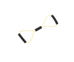 CanDo Bowtie exercise tubing, yellow, 22"