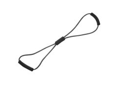 CanDo Bowtie exercise tubing, black, 30"