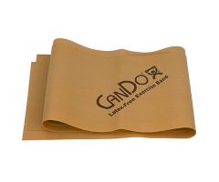 CanDo latex-free exercise band, silver, 48"
