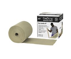 CanDo latex-free exercise band, 6 yard, 5 pc set (1 ea: yellow through black)