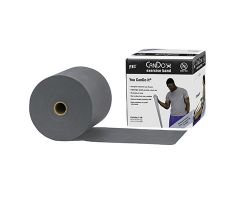 CanDo latex-free exercise band, black, 25 yard dispenser