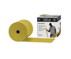 CanDo latex-free exercise band, silver, 25 yard dispenser