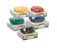 CanDo latex-free exercise tubing, 100 feet, 5 pc set (yellow through black)