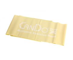 CanDo latex-free exercise band, 5-foot Singles, tan