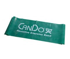 CanDo latex-free exercise band, 5-foot Singles, green