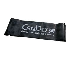 CanDo latex-free exercise band, 5-foot Singles, black