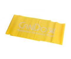 CanDo latex-free exercise band, 5-foot Singles, gold