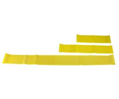 CanDo exercise band loop exerciser, full body set (1 ea: 10",15",30"), yellow
