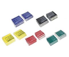 CanDo Accu-Force exercise band, 48" strip dispenser boxes (1 box ea: yellow through black)