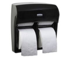 Toilet Tissue Dispenser K-C PROFESSIONAL MOD Black Smoke Plastic Manual Pull 4 Standard Rolls Wall Mount