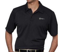 Polo Shirt Large Black Short Sleeve Male