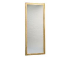 MIRROR, PLATE GLASS WALL MOUNTWOOD FRAME 28"X75"