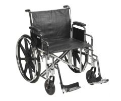 Wheelchair McKesson Dual Axle Desk Length Arm Padded-1065280