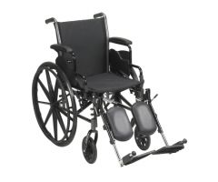 Lightweight Wheelchair McKesson Dual Axle Desk Length Arm Flip-1065283