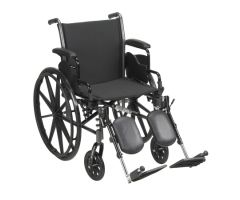 Lightweight Wheelchair McKesson Dual Axle Desk Length Arm Flip Back
