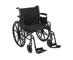 Lightweight Wheelchair McKesson Dual Axle Desk Length Arm -1065286