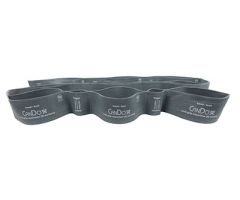 CanDo Multi-Grip Exerciser, 6 Foot Exerciser, XX-Heavy, Silver