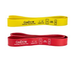 CanDo Intensity Loop, Set of 2: yellow (x-light), 15 - 25 lb and red (light), 25 - 40 lb