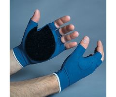 Impact Glove Ergotech Glove - Palm/Web Half Finger Large Blue Left Hand