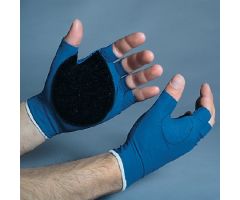 Impact Glove Ergotech Glove - Palm / Web Half Finger Small Blue Left Hand