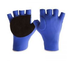 Impact Glove Ergotech Glove - Palm/Web Half Finger Medium Blue Right Hand