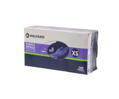 Gloves exam purple nitrile pf nitrile latex-free 9.5 in xs purple 100/bx, 10 bx/ca