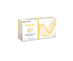 Gloves Exam Sigma Powder-Free Latex 9.5 in Large Natural 100/Bx, 10 BX/CA, 1073092BX