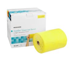 Exercise Resistance Band  CanDo Yellow 5 Inch X 50 Yard X-Light Resistance