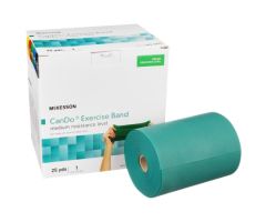 Exercise Resistance Band  CanDo Green 5 Inch X 25 Yard Medium Resistance