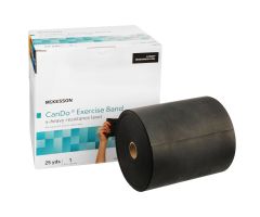 Exercise Resistance Band  CanDo Black 5 Inch X 25 Yard X-Heavy Resistance