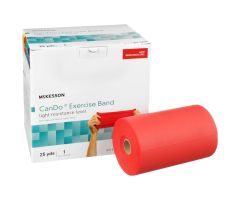 Exercise Resistance Band  CanDo Red 5 Inch X 25 Yard Light Resistance