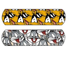 Looney Tunes Bugs Bunny & Daffy Duck Assorted  Stat Strip  3/4" x 3"  Case of 1200