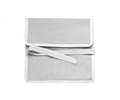 Canvas Instrument Wrap/Roll 40 X 45 cm, Medium, White/Gray