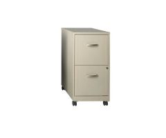 2-Drawer File With Caster 24.5 in x 14.25 in x 18 in Stone Ea