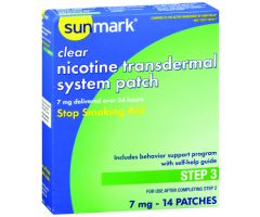 Stop Smoking Aid sunmark7 mg Strength Transdermal Patch
