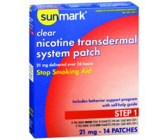 Stop Smoking Aid sunmark21 mg Strength Transdermal Patch